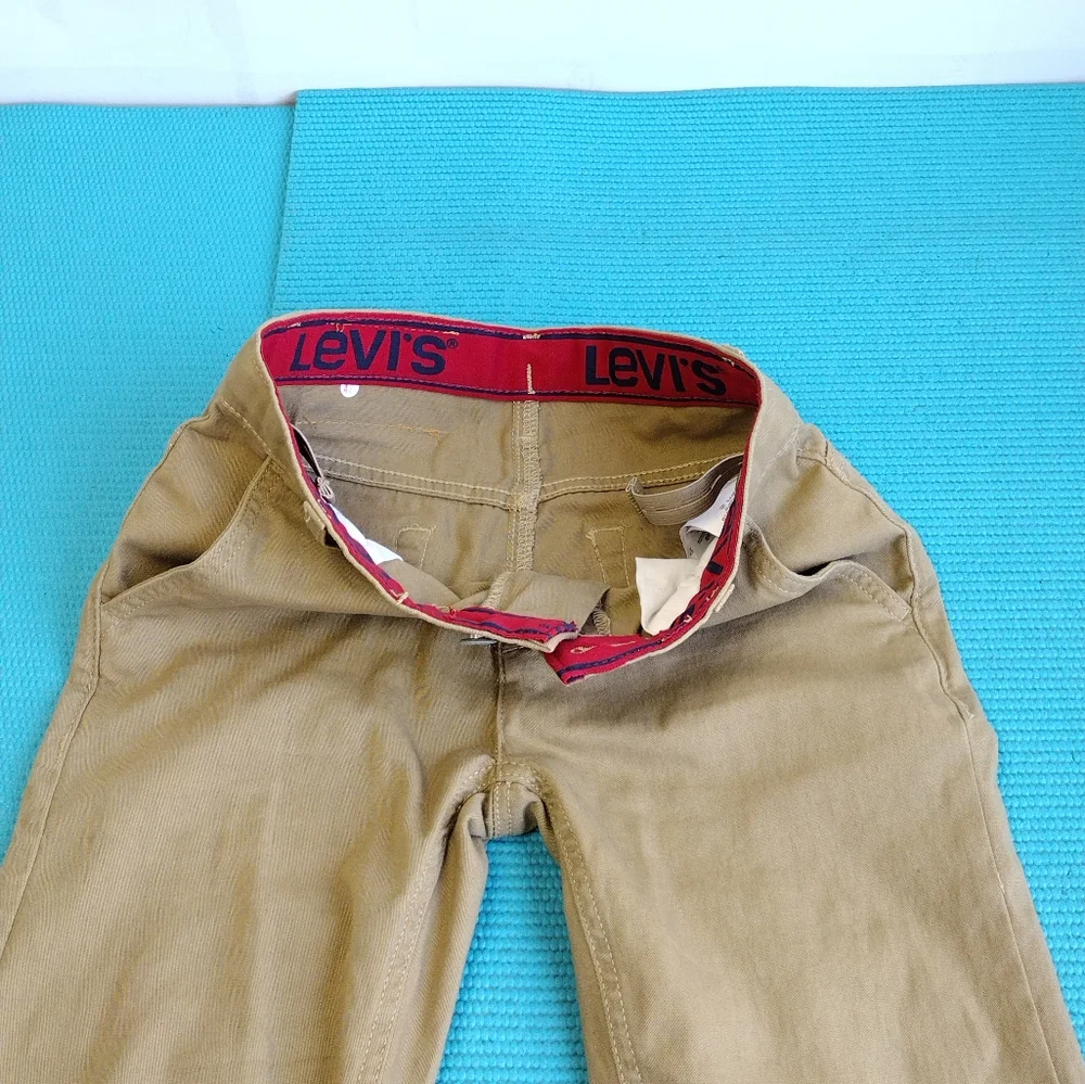 Levi's 502 Boys Classic Straight Pants Adjustable Waist 10 Reg